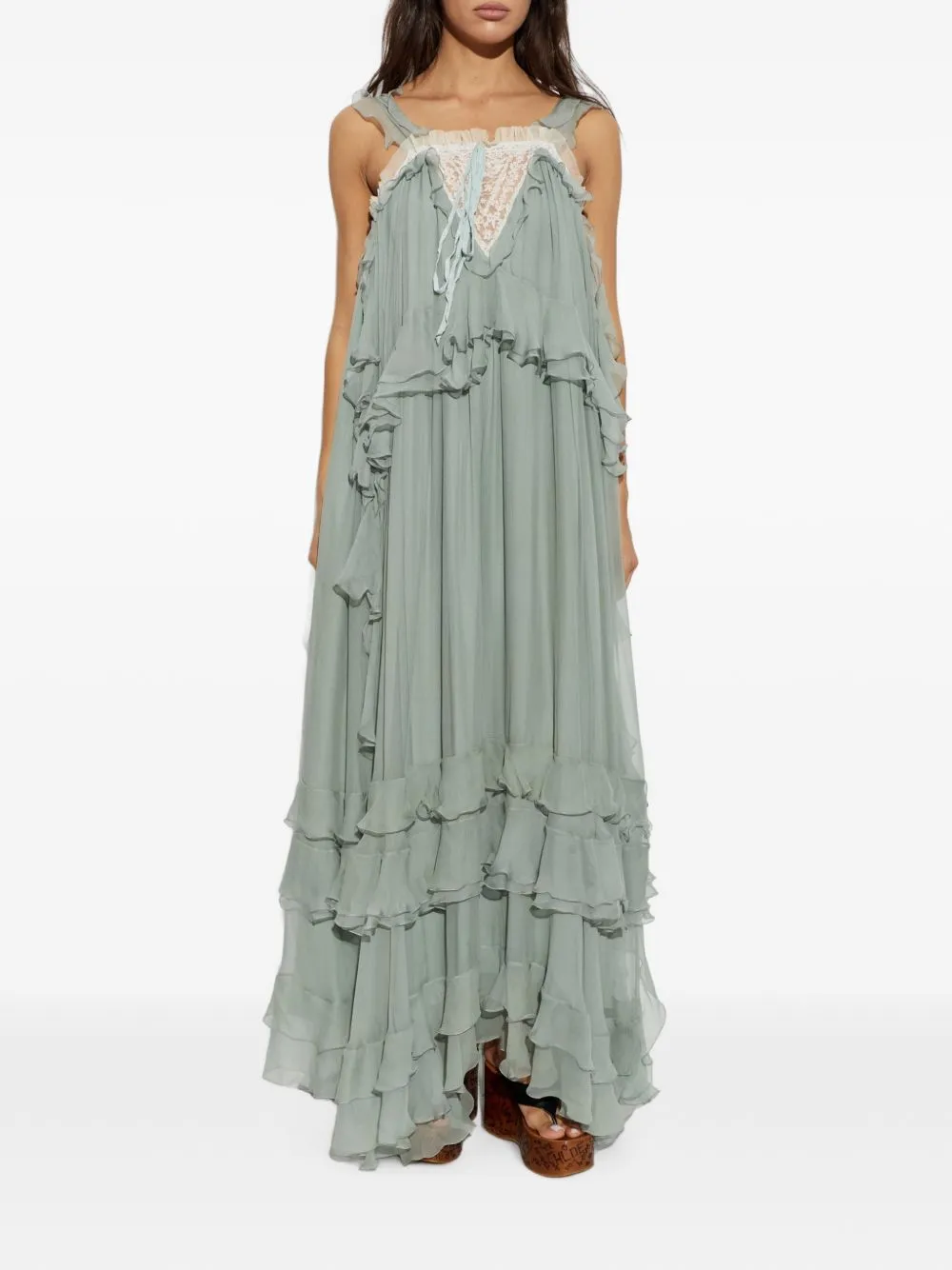 Silk Maxi Dress sold by Wanan Luxury product image thumbnail 5