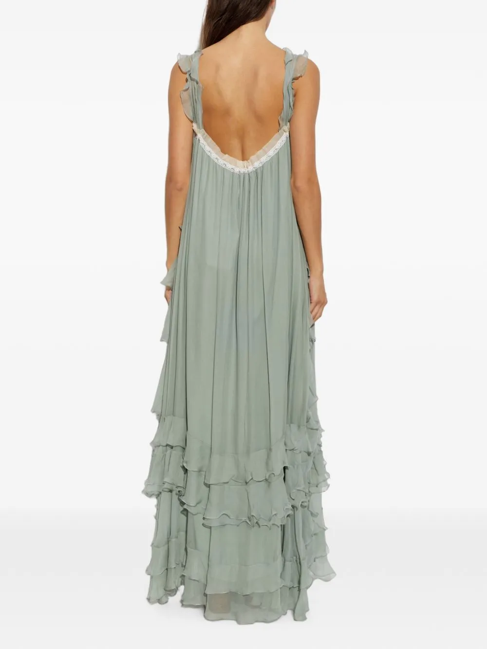 Silk Maxi Dress sold by Wanan Luxury product image thumbnail 3
