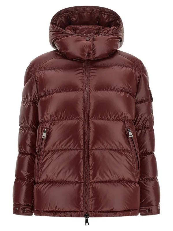 Maire Puffer Jackets Bordeaux made by Moncler