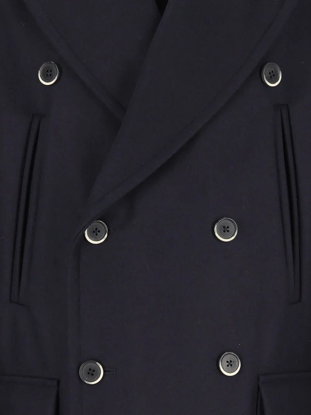 Cappotto Navale Caramal 75 Lana 25 Poliammide Coats Blue sold by Wanan Luxury product image thumbnail 4