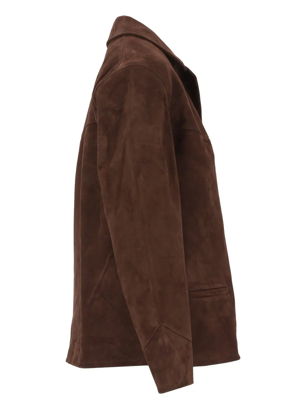 Suede Blazer Jackets Brown sold by Wanan Luxury product image thumbnail 3