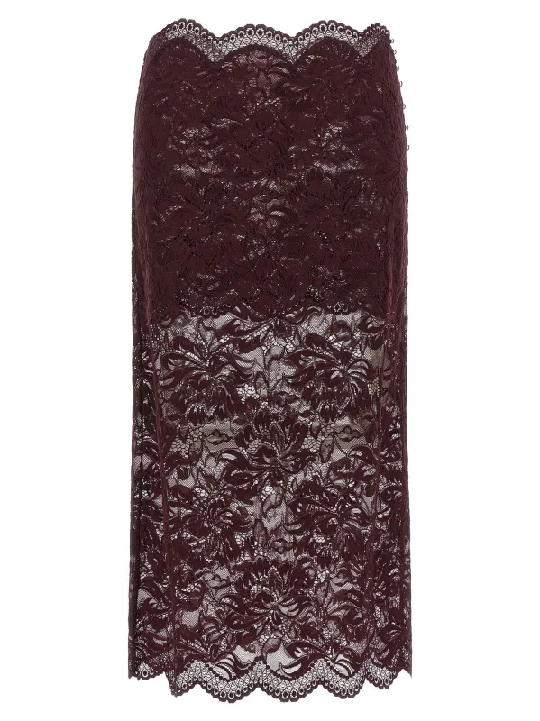 Lace Skirt Purple made by Rabanne