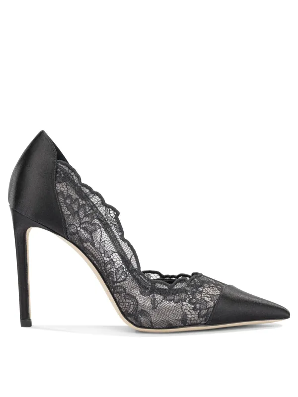 Brigitte 100mm Heeled Shoes Black made by Jimmy Choo