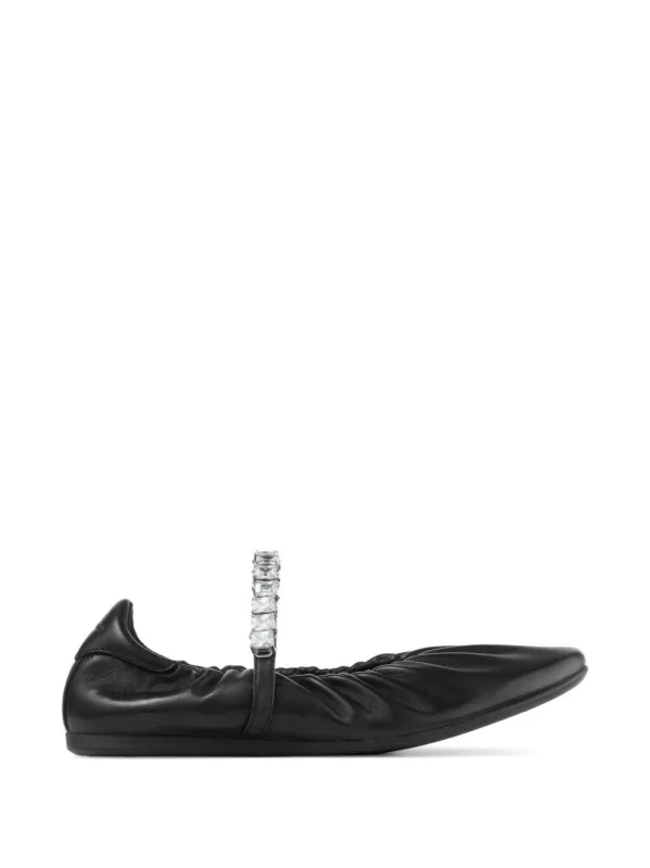 Jade Leather Ballets made by Jimmy Choo