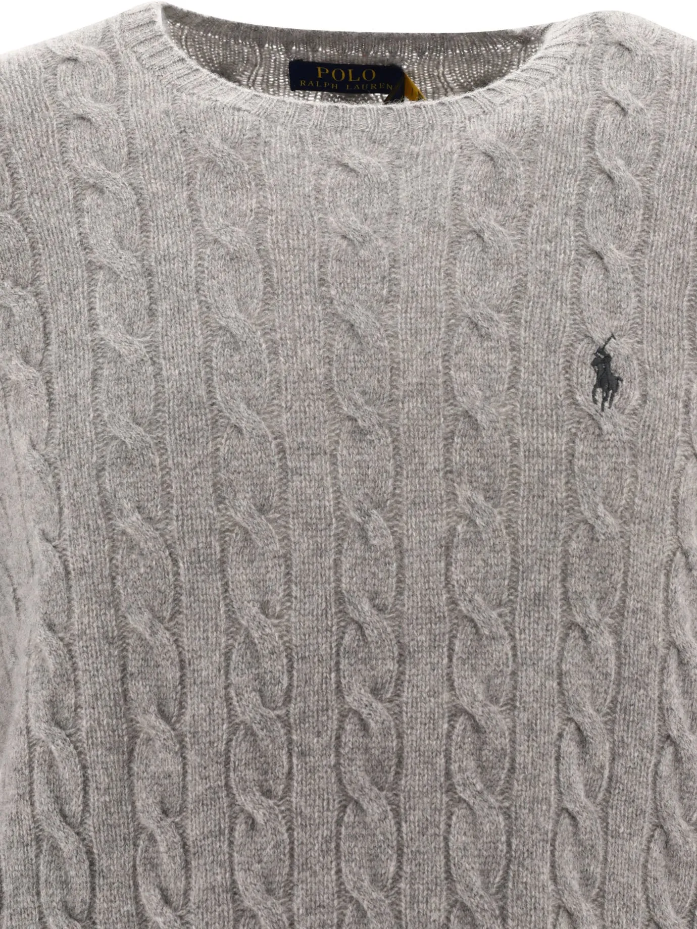 Crew-Neck Sweater With Logo Knitwear Grey sold by Wanan Luxury product image thumbnail 3