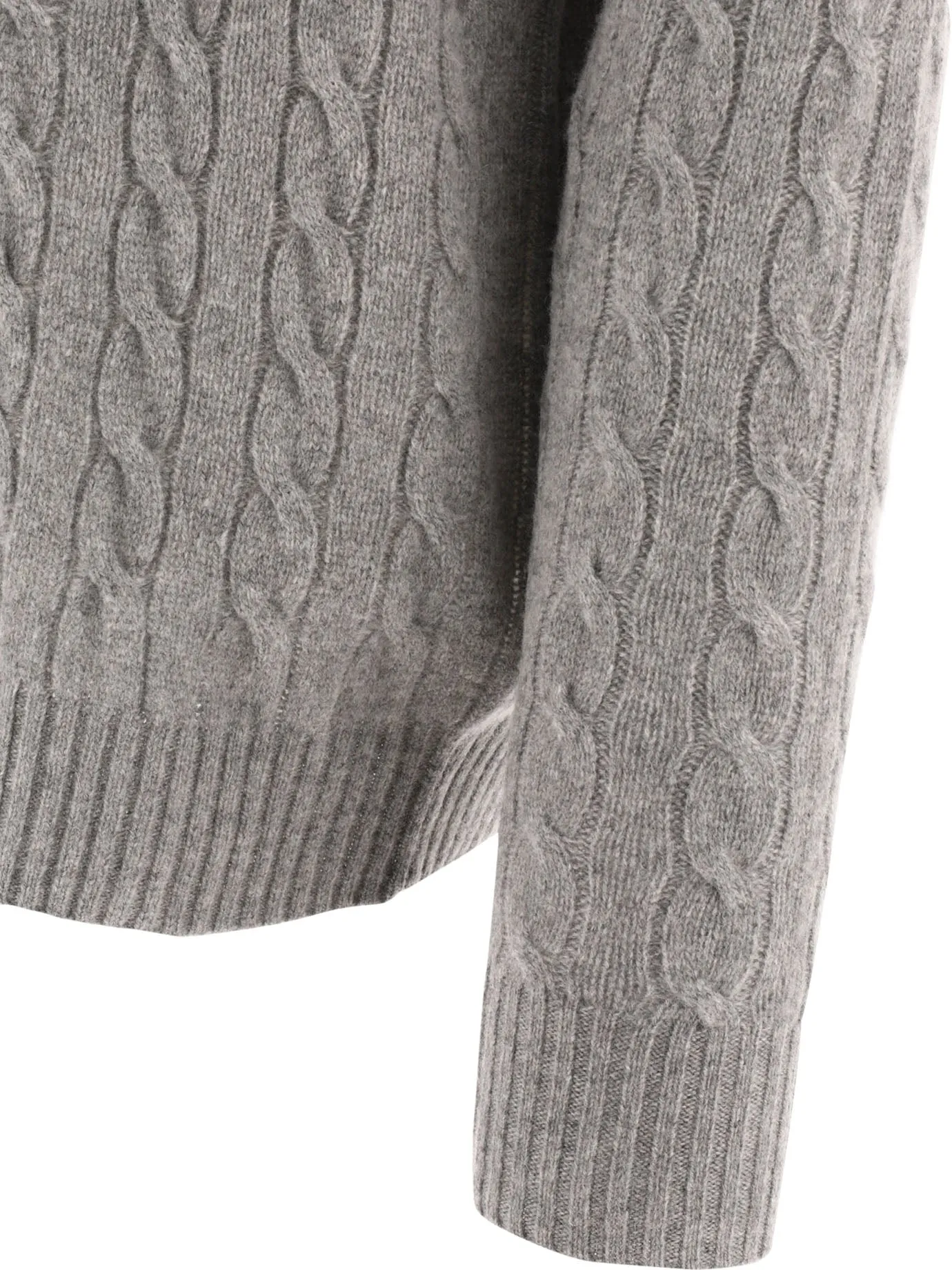 Crew-Neck Sweater With Logo Knitwear Grey sold by Wanan Luxury product image thumbnail 4
