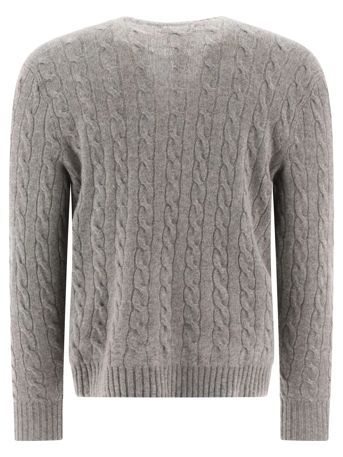 Crew-Neck Sweater With Logo Knitwear Grey sold by Wanan Luxury product image thumbnail 2