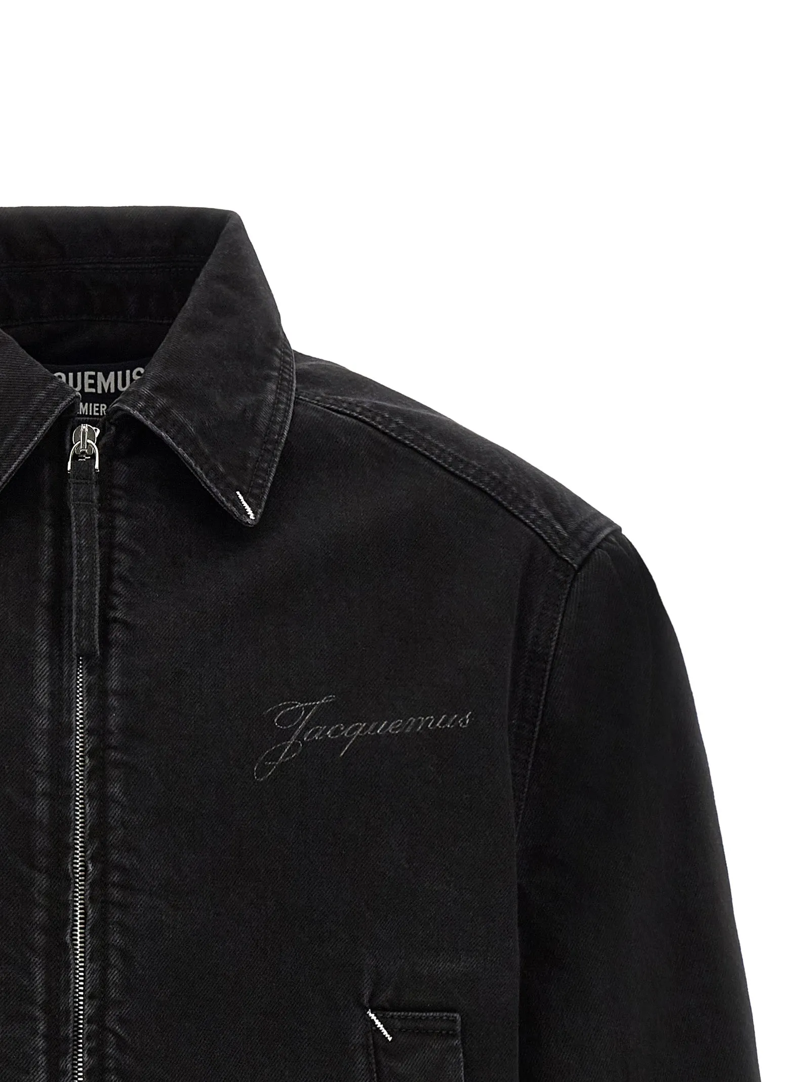 La Veste De-NîMes Canevas Puffer Jackets Black sold by Wanan Luxury product image thumbnail 3