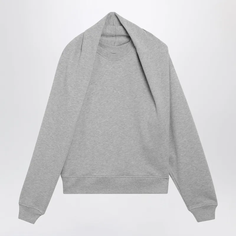 Mélange Grey Cotton Sweatshirt made by Dries Van Noten