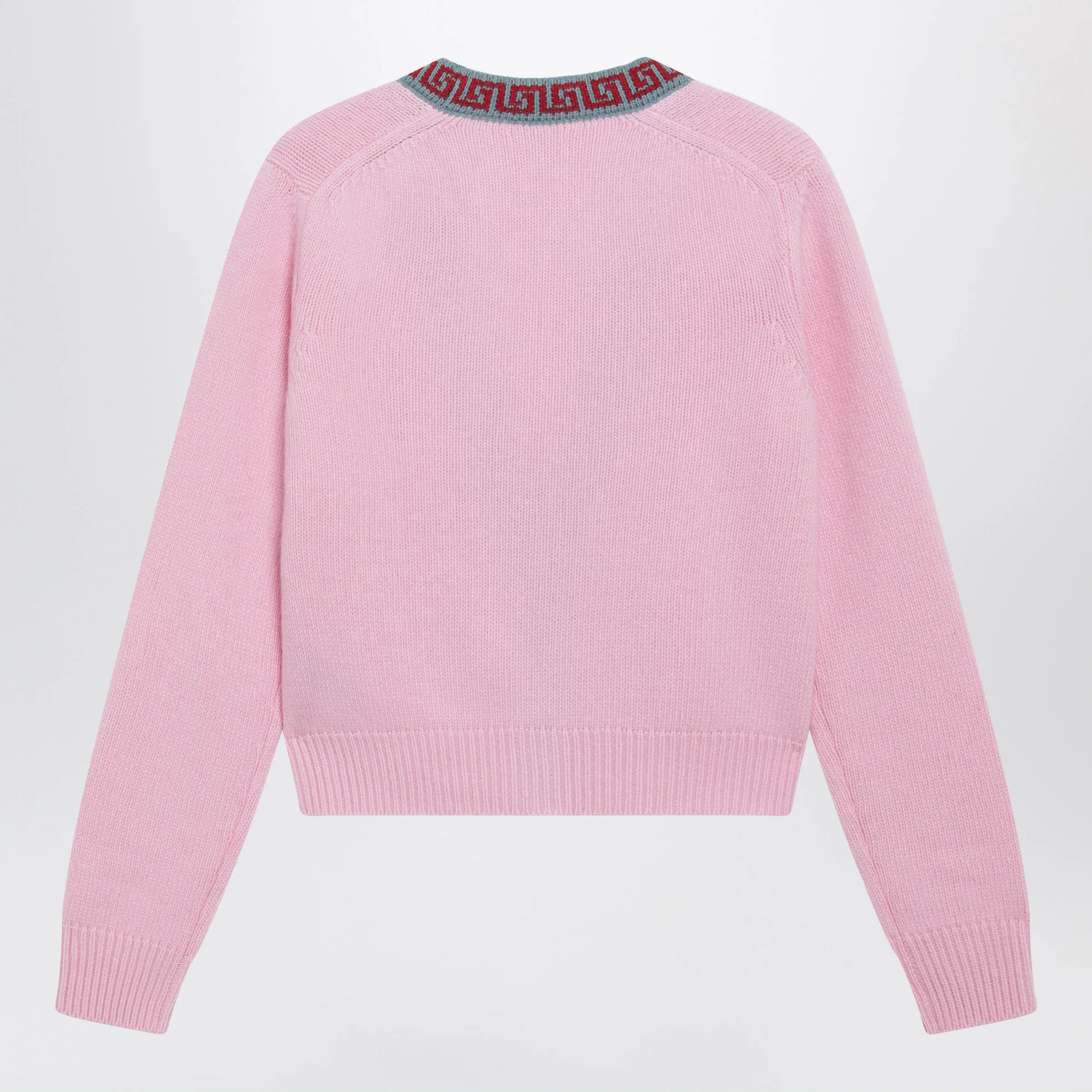 Pink Cardigan In Wool And Cashmere sold by Wanan Luxury product image thumbnail 2