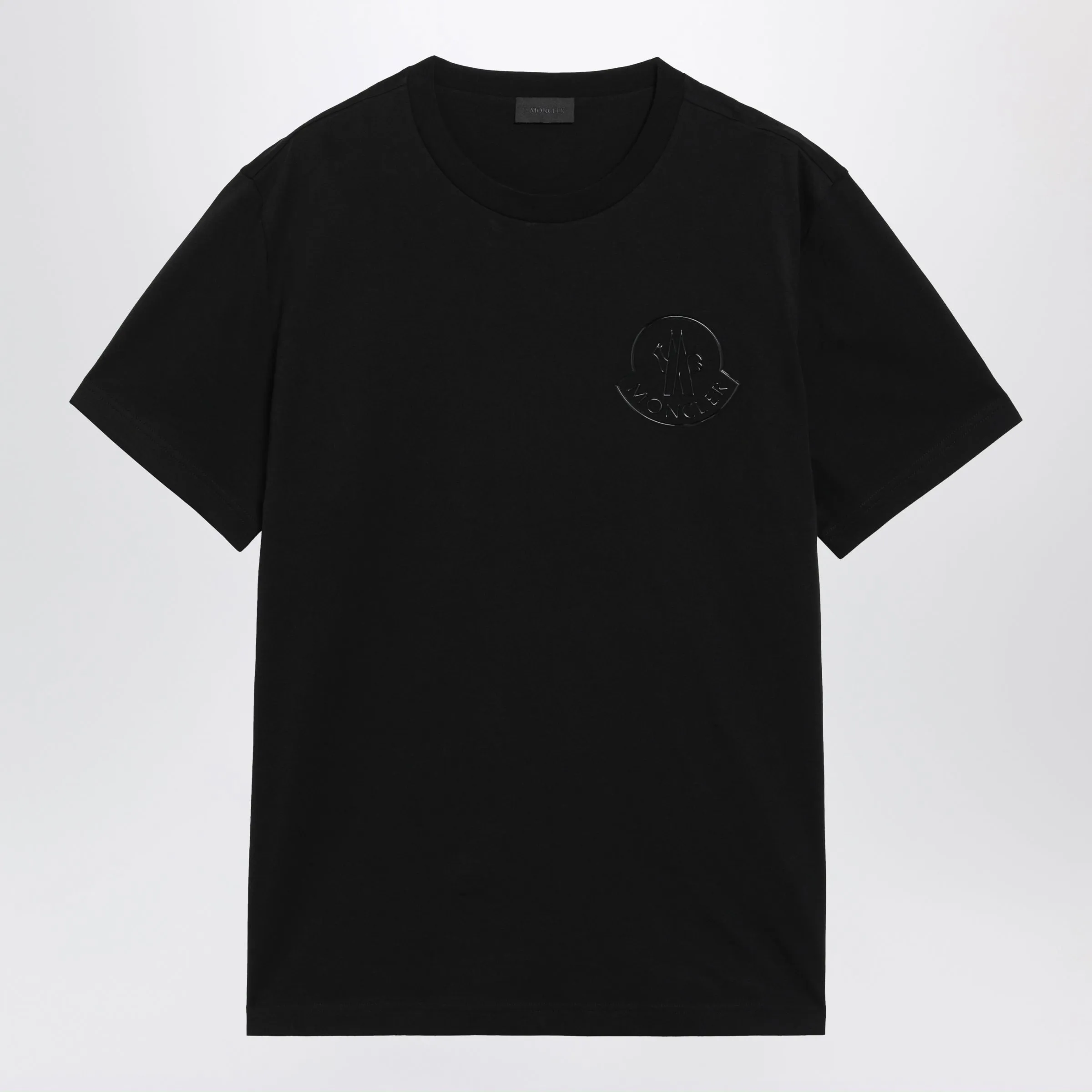 Black Cotton T-Shirt With Logo sold by Wanan Luxury