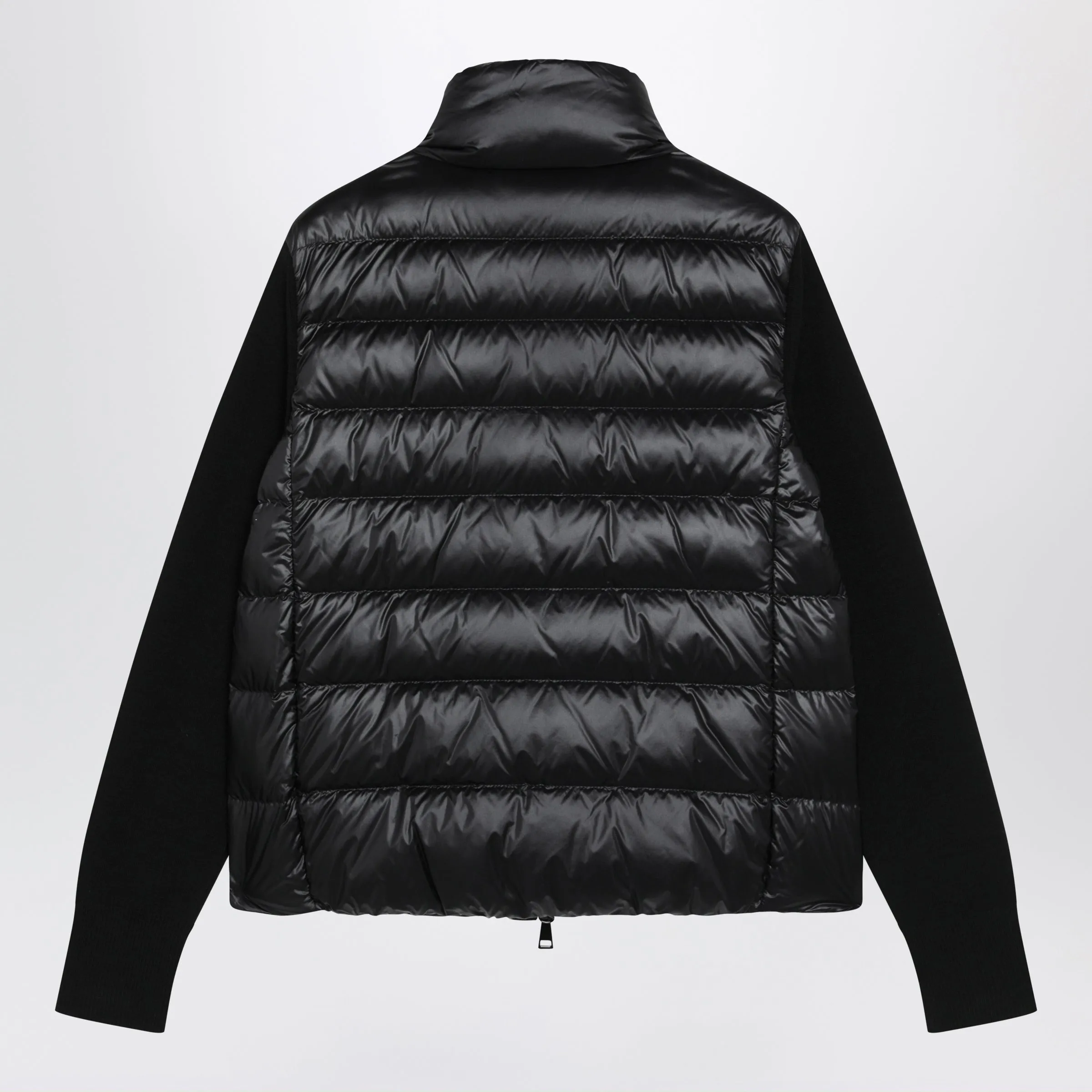 Black Padded Zip-Up Jacket In Polyester sold by Wanan Luxury product image thumbnail 2
