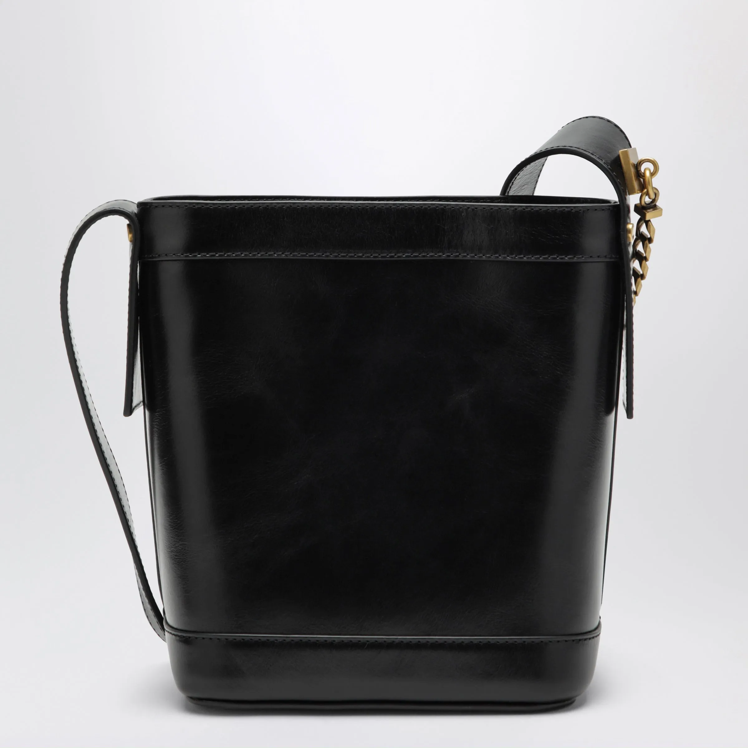 Black Leather Bucket Bag sold by Wanan Luxury product image thumbnail 2