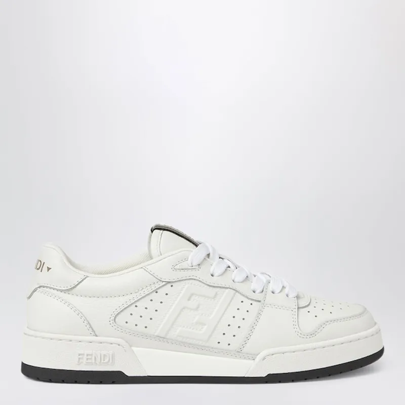 Low-Tops Match Trainers In White Leather made by Fendi