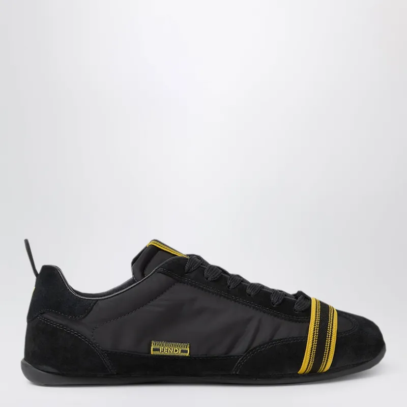 Wrap Trainers In Black Suede And Fabric made by Fendi