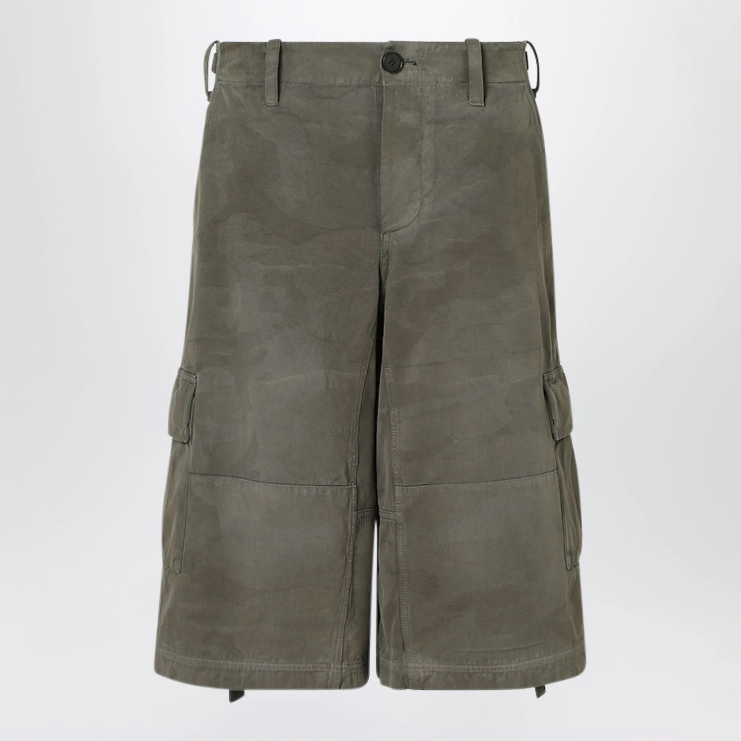 Green Cotton Shorts sold by Wanan Luxury