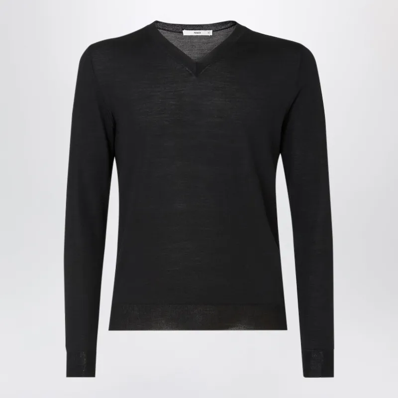 Black Wool Jumper made by Fendi