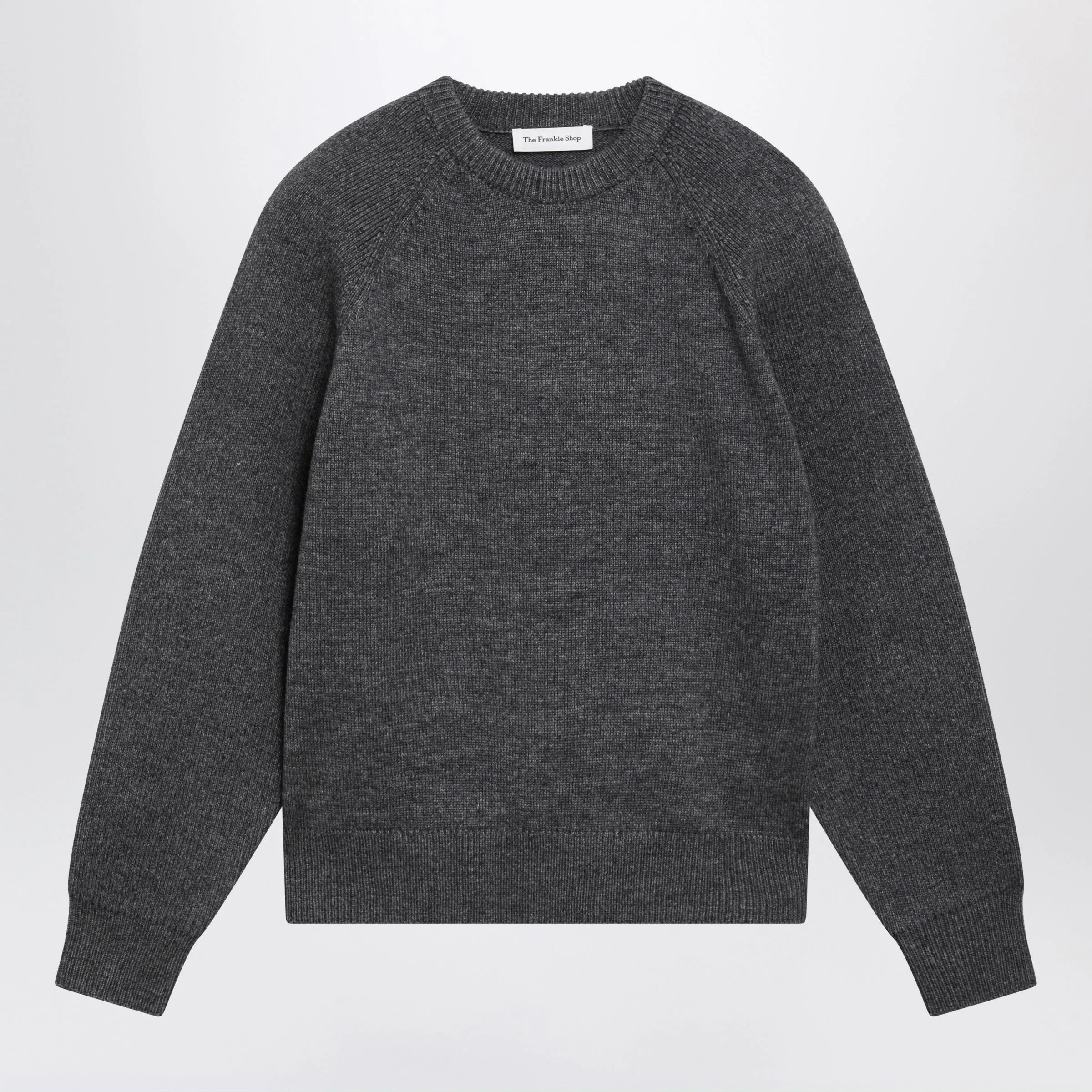 Dark Grey Sweater In Wool Blend sold by Wanan Luxury
