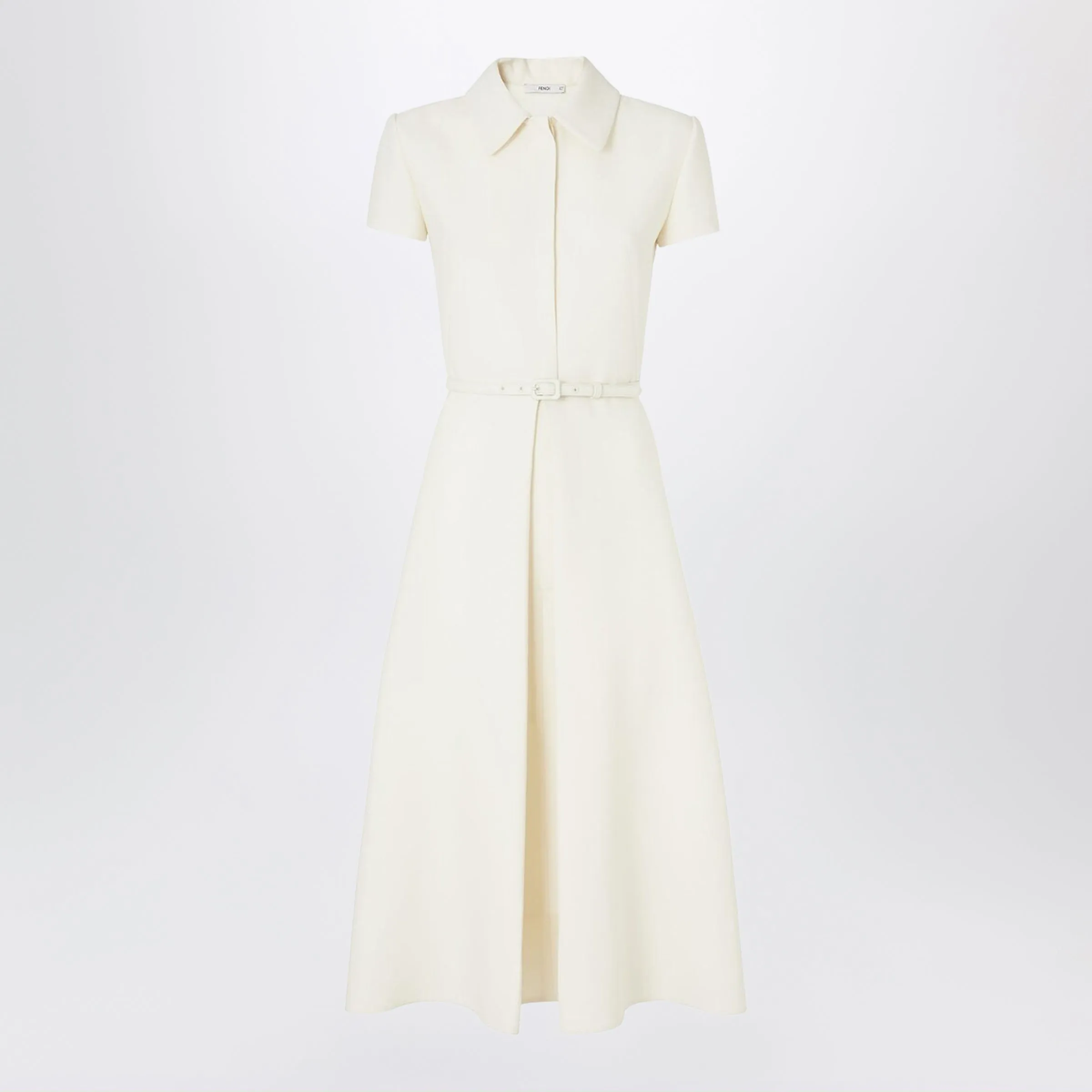 Ivory Wool And Silk Dress sold by Wanan Luxury
