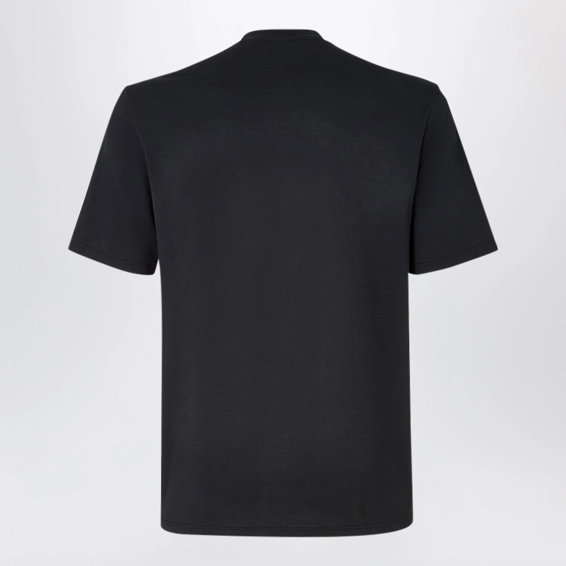 Black Cotton T-Shirt sold by Wanan Luxury product image thumbnail 2