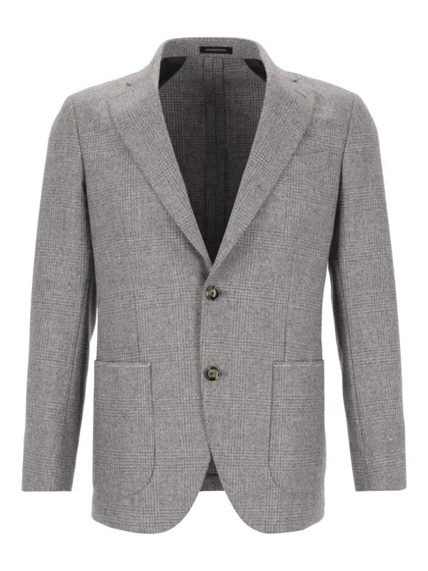 Blazer Galles Fusion Sfoderata R7 100 Lana Jackets Grey made by Wanan Luxury