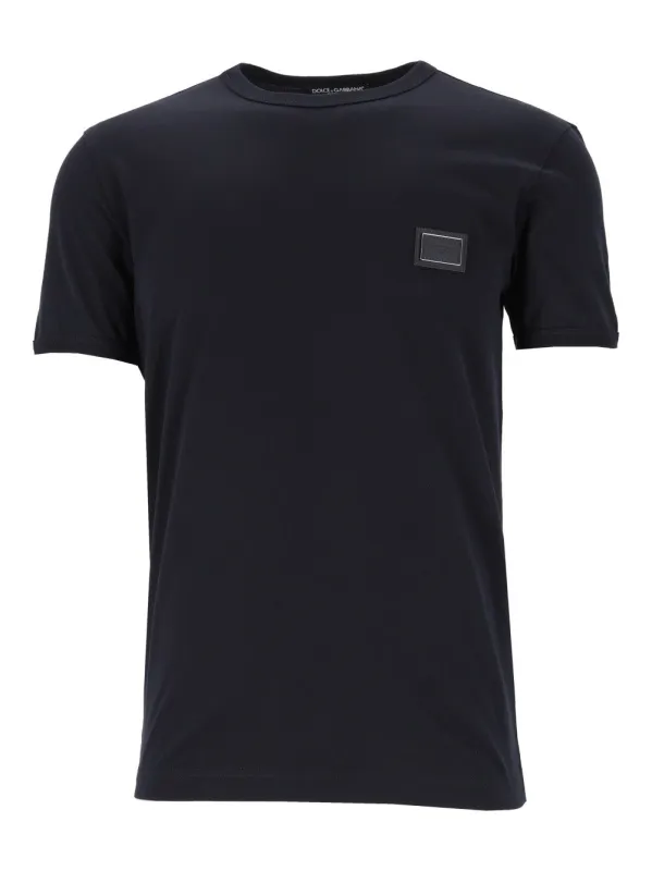 Cotton T-Shirt Blue made by Dolce & Gabanna