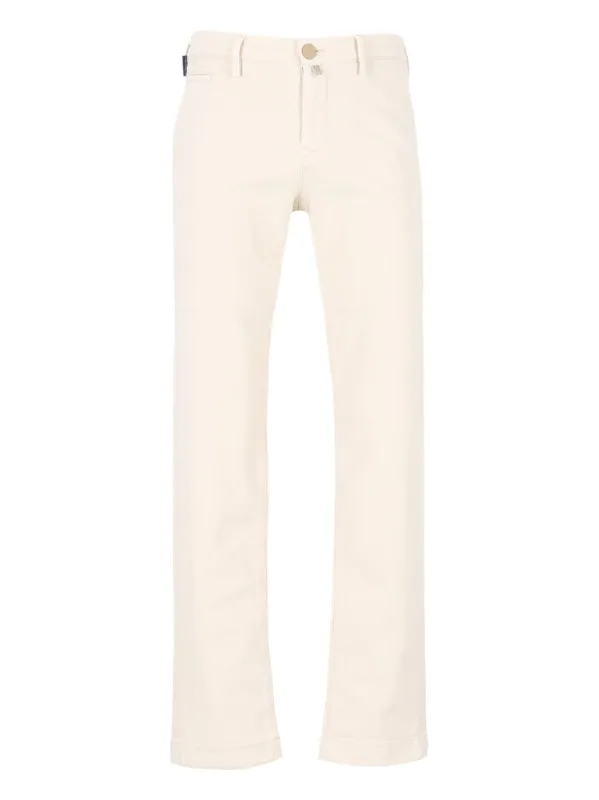 Pantalone Slim Fit Bobby 93 Cot 7 Elastan Trousers White made by Jacob Cohen