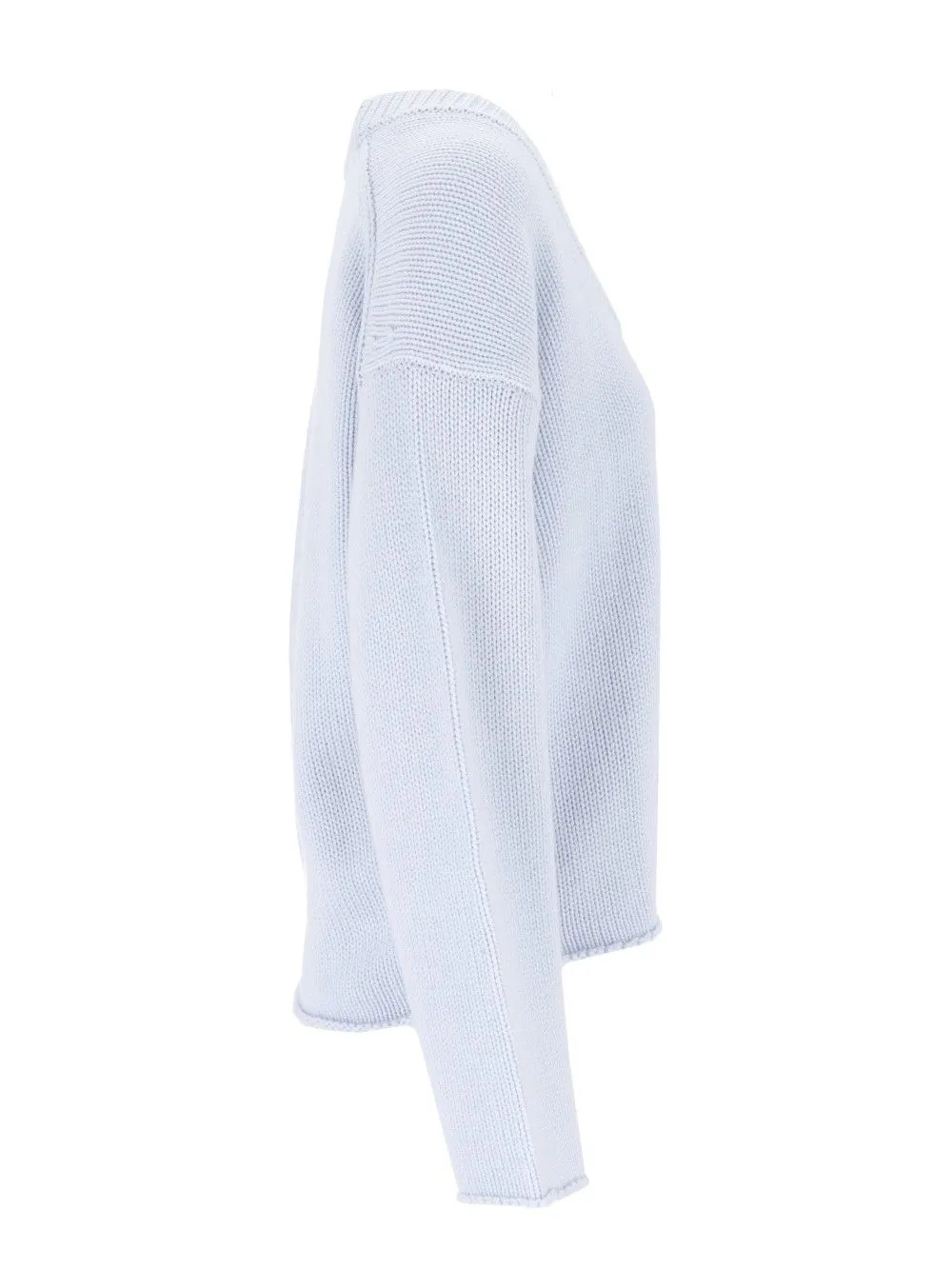 Derry Cashmere U-Neck Sweater Knitwear Light Blue sold by Wanan Luxury product image thumbnail 3