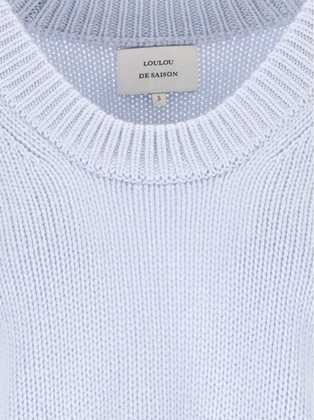 Derry Cashmere U-Neck Sweater Knitwear Light Blue sold by Wanan Luxury product image thumbnail 4
