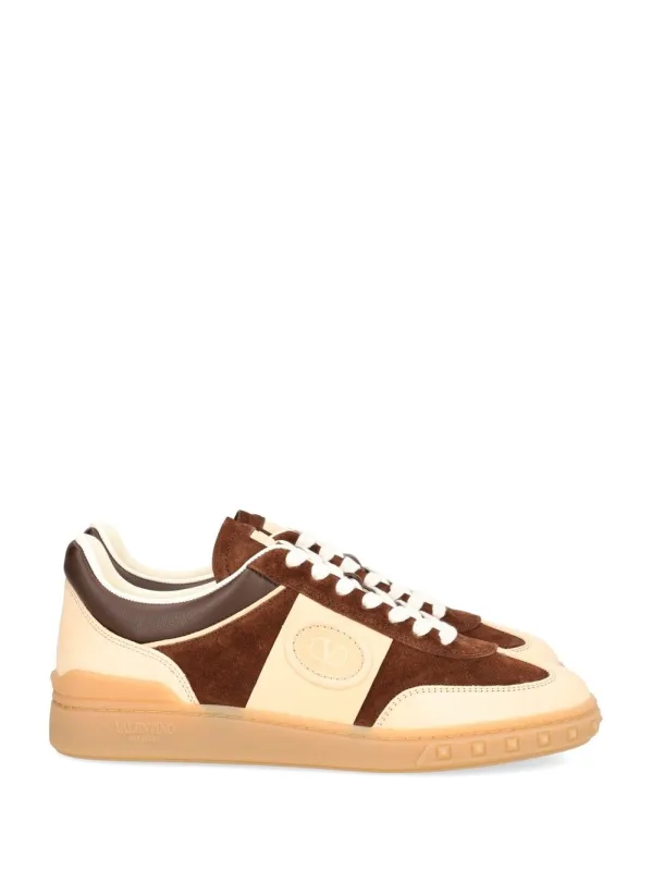 Sneaker | Upvillage | Crosta/Vitello Nappato/Vacchetta/Vlogo Sneakers Brown made by Valentino Garavani