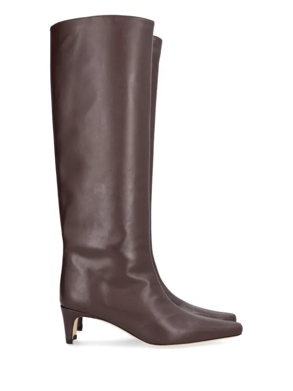 Wally Boot Leather Boots Brown made by STAUD