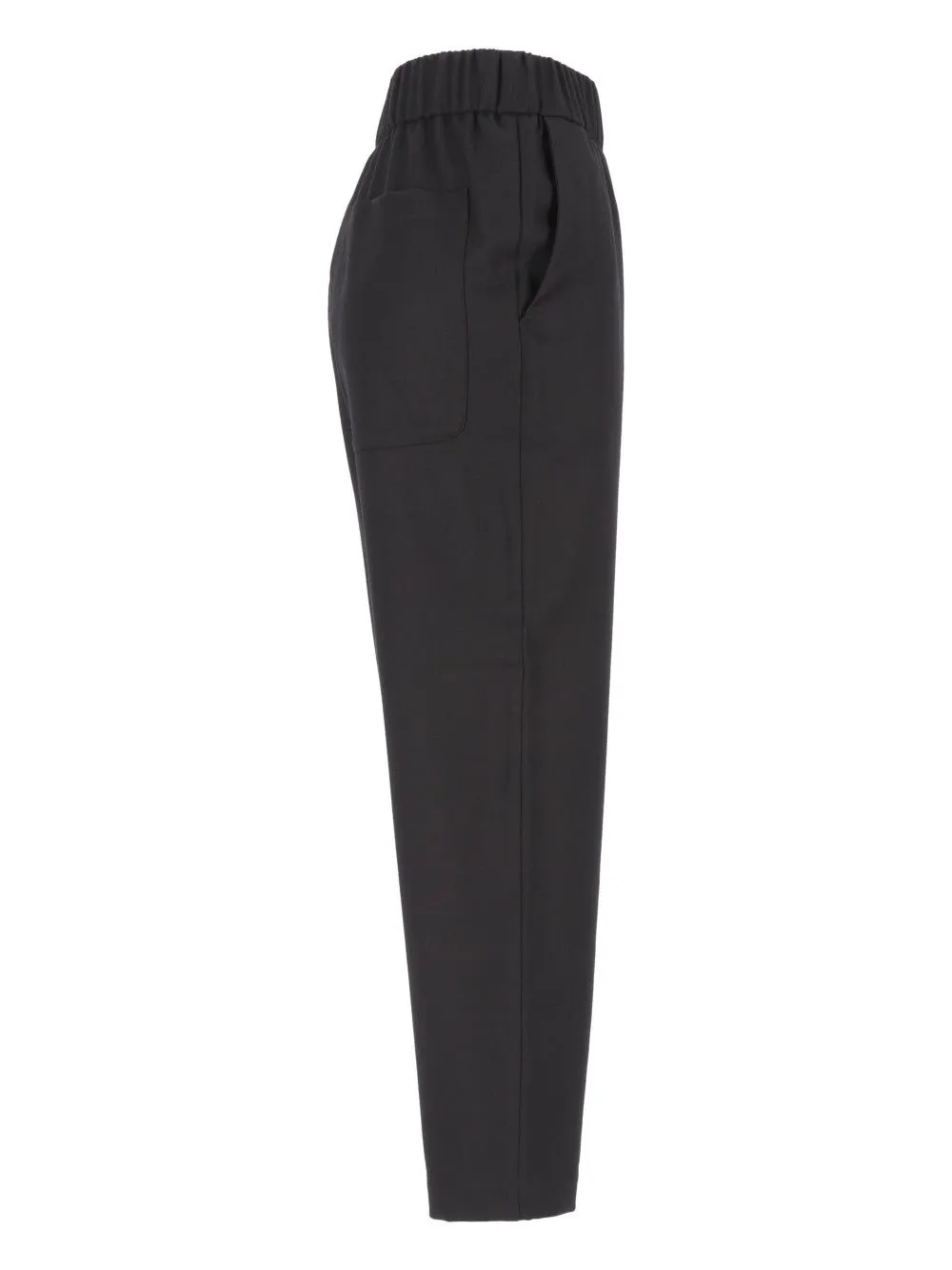 Pantalone Jole25 Flan 99 Lana 1 Elastan Trousers Black sold by Wanan Luxury product image thumbnail 3