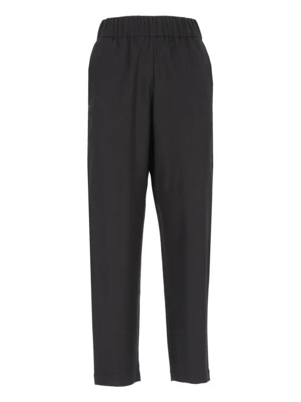 Pantalone Jole25 Flan 99 Lana 1 Elastan Trousers Black made by Barena