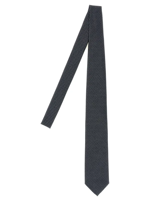 Silk Tie Ties And Papillon Blue made by Brioni