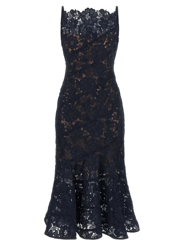 Spiral Lace Dresses Blue made by Self-Portrait
