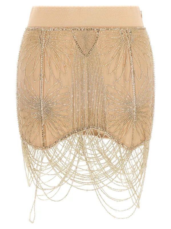 Beads Embroidery Skirt Skirts Pink made by The Attico