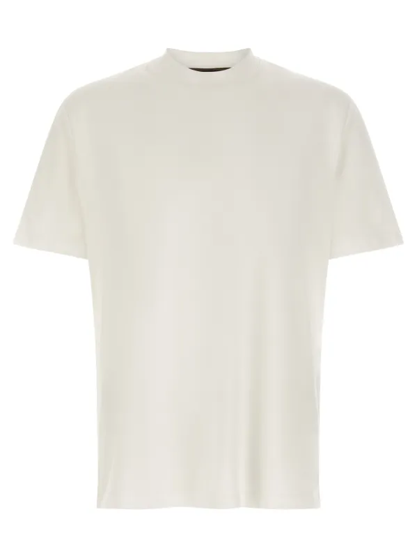 Logo Embroidery T-Shirt White made by Brioni