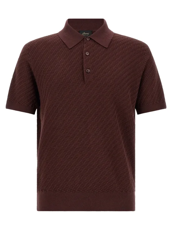 Trama Polo Purple made by Brioni