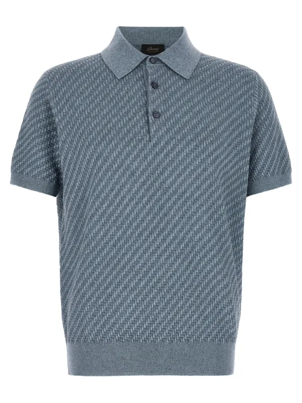 Trama Polo Blue made by Brioni