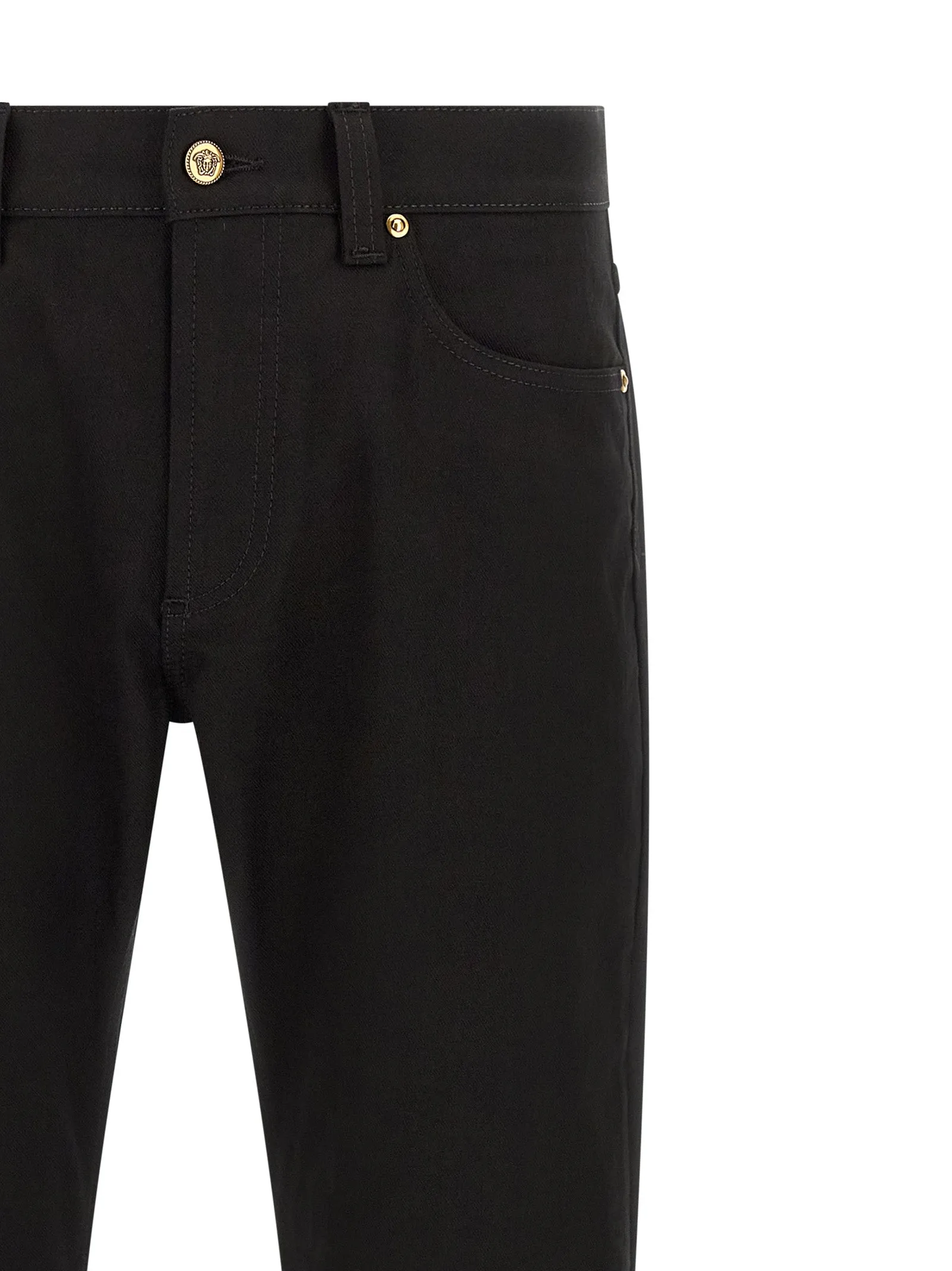 Medusa Embroidery Jeans Black sold by Wanan Luxury product image thumbnail 3