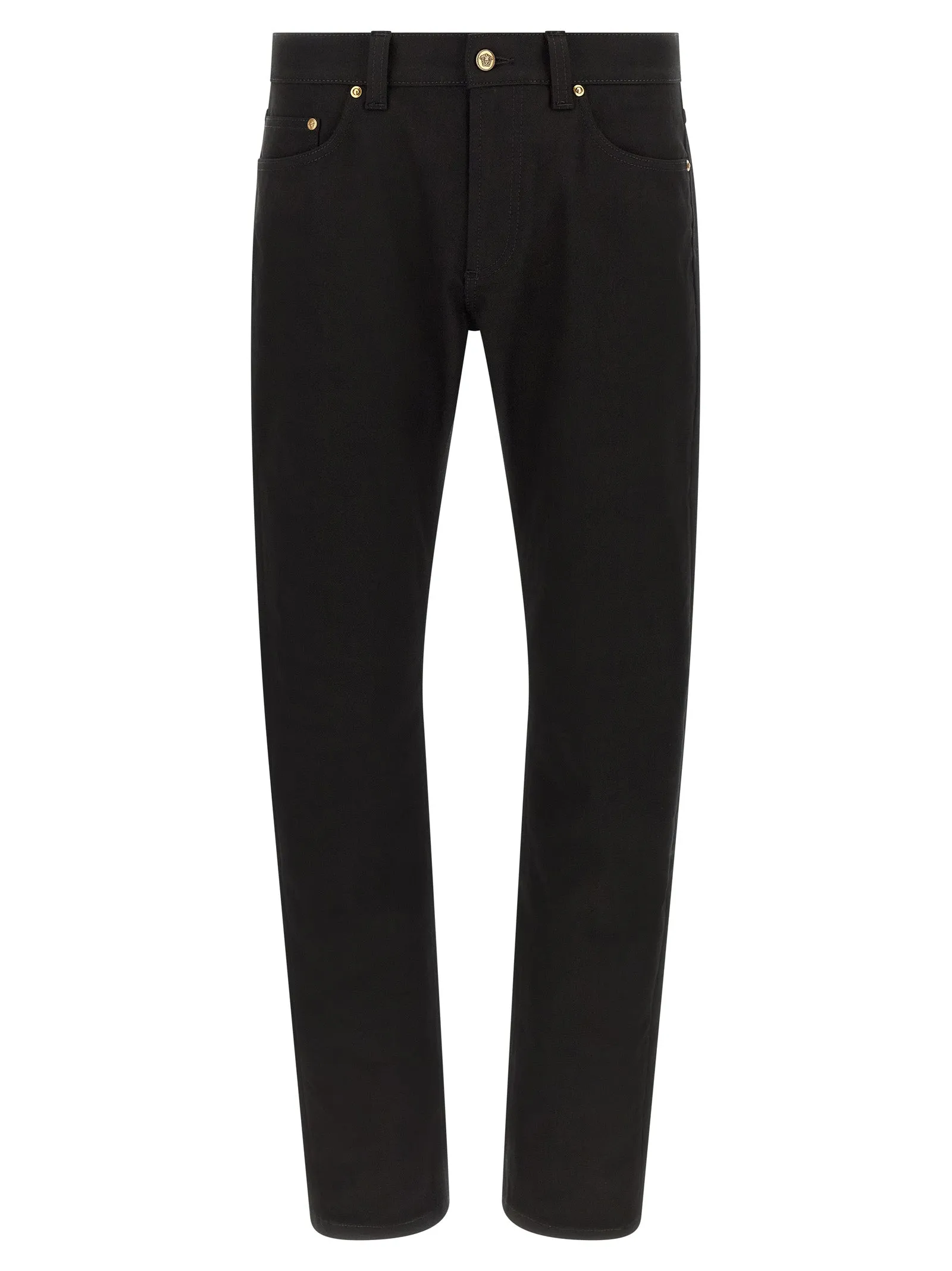 Medusa Embroidery Jeans Black sold by Wanan Luxury