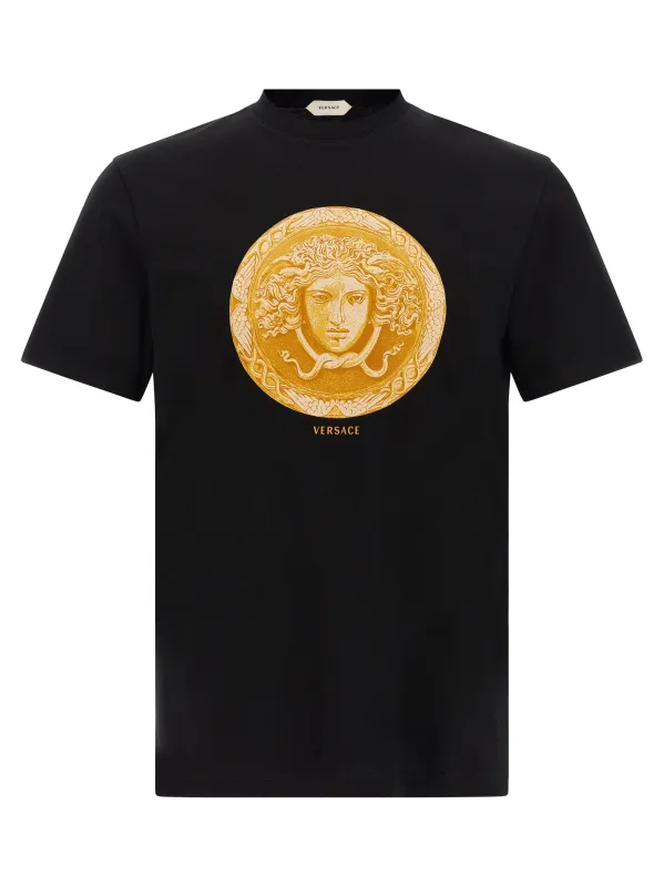 Medusa Coin T-Shirt Black made by Versace
