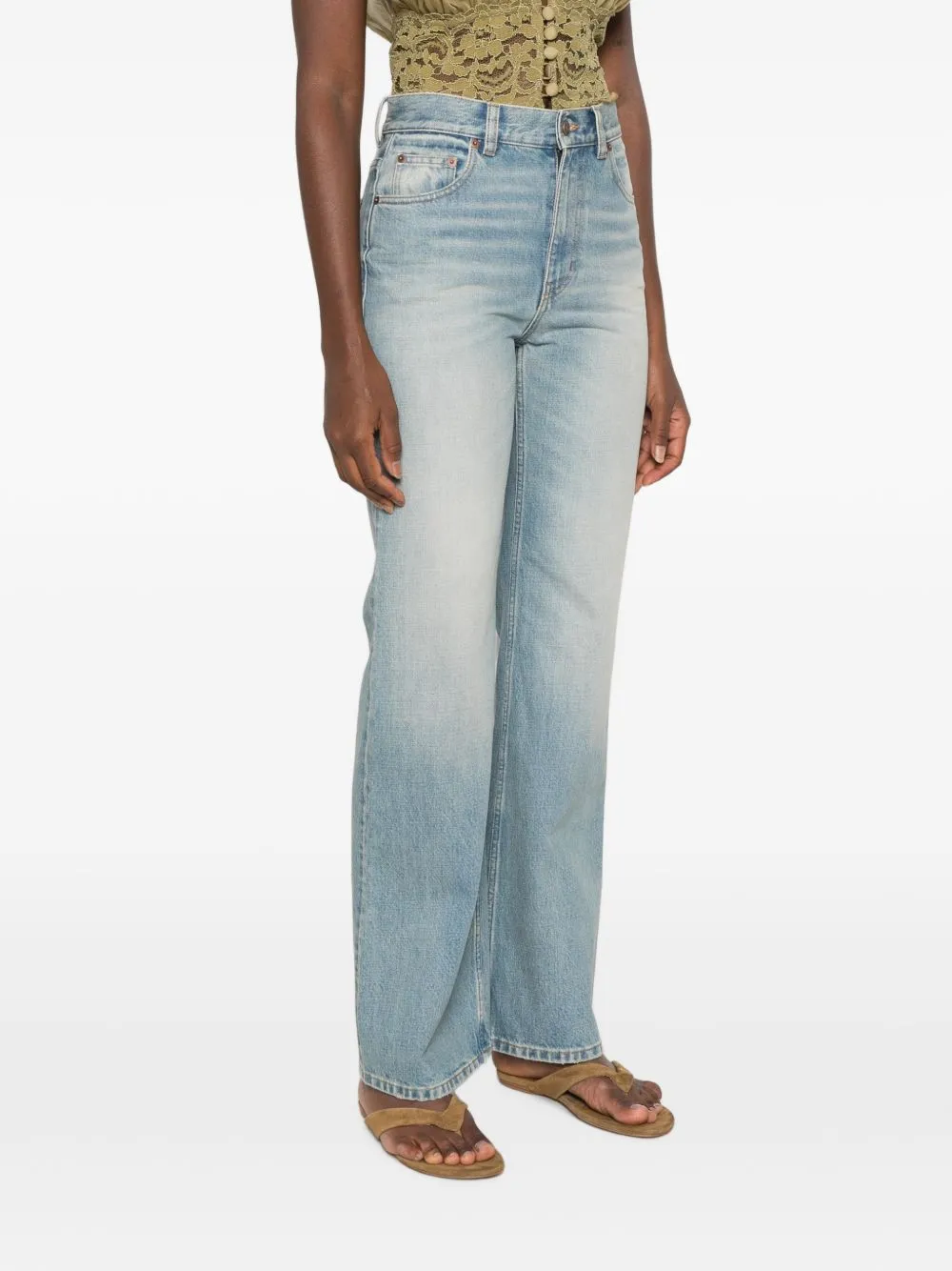 Flared Leg Denim sold by Wanan Luxury product image thumbnail 4
