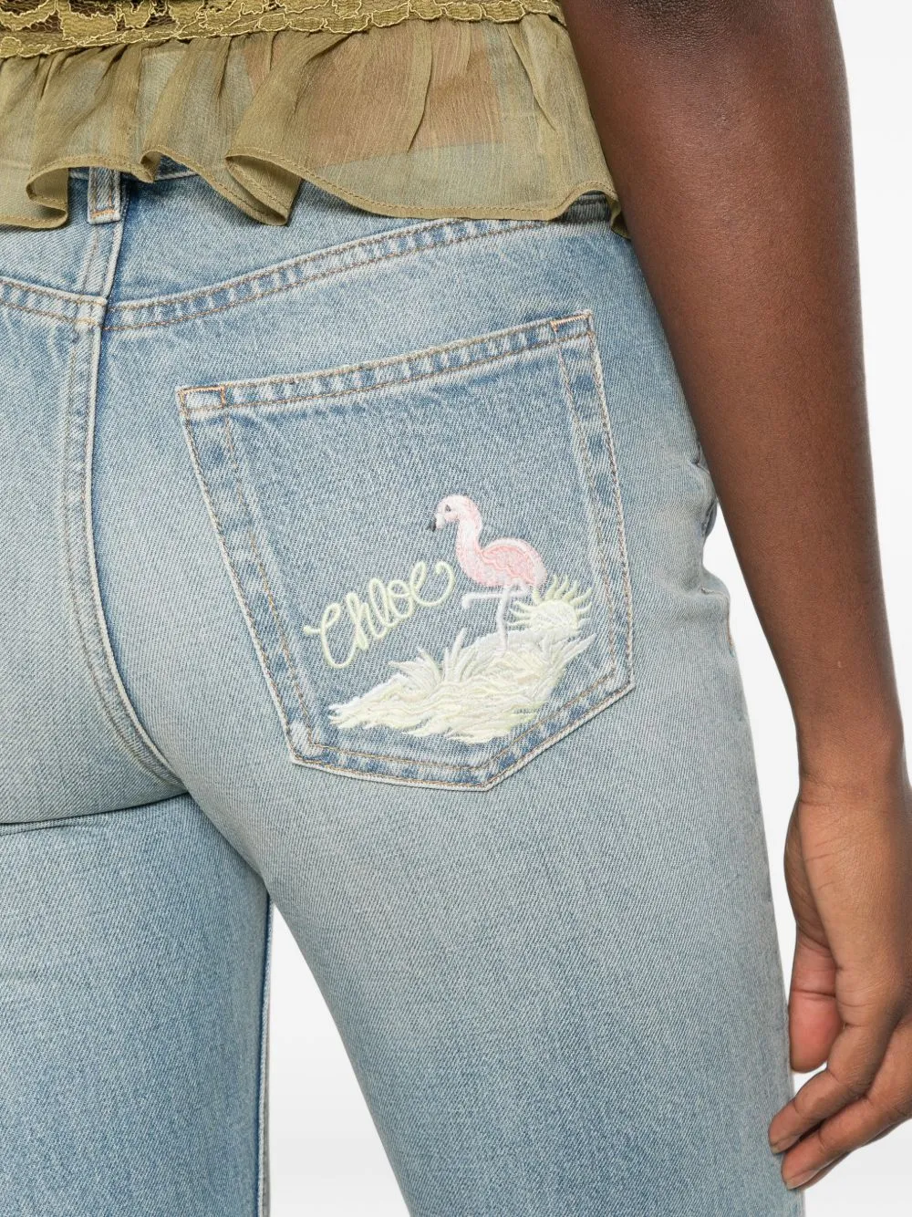 Flared Leg Denim sold by Wanan Luxury product image thumbnail 2