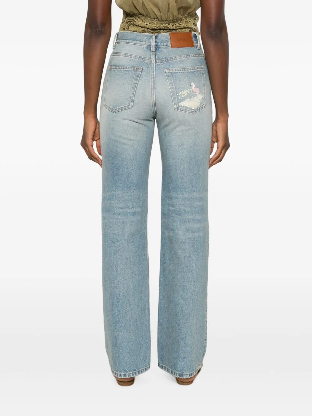 Flared Leg Denim sold by Wanan Luxury product image thumbnail 3