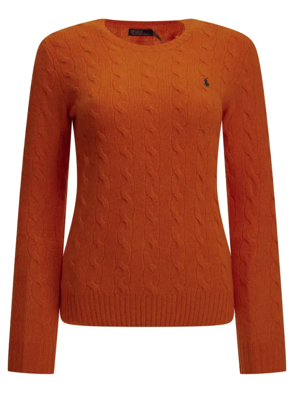 Crew-Neck Sweater With Logo Knitwear Orange made by Polo by Ralph Lauren