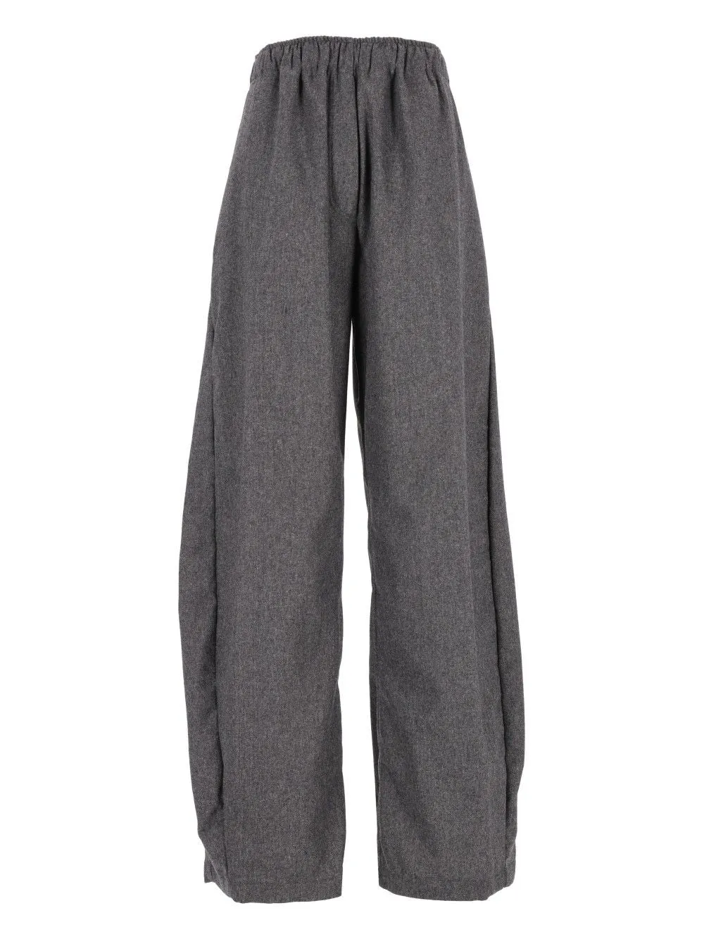 E-Dora 3119 W0234 Flanella Misto Lana Trousers Grey sold by Wanan Luxury