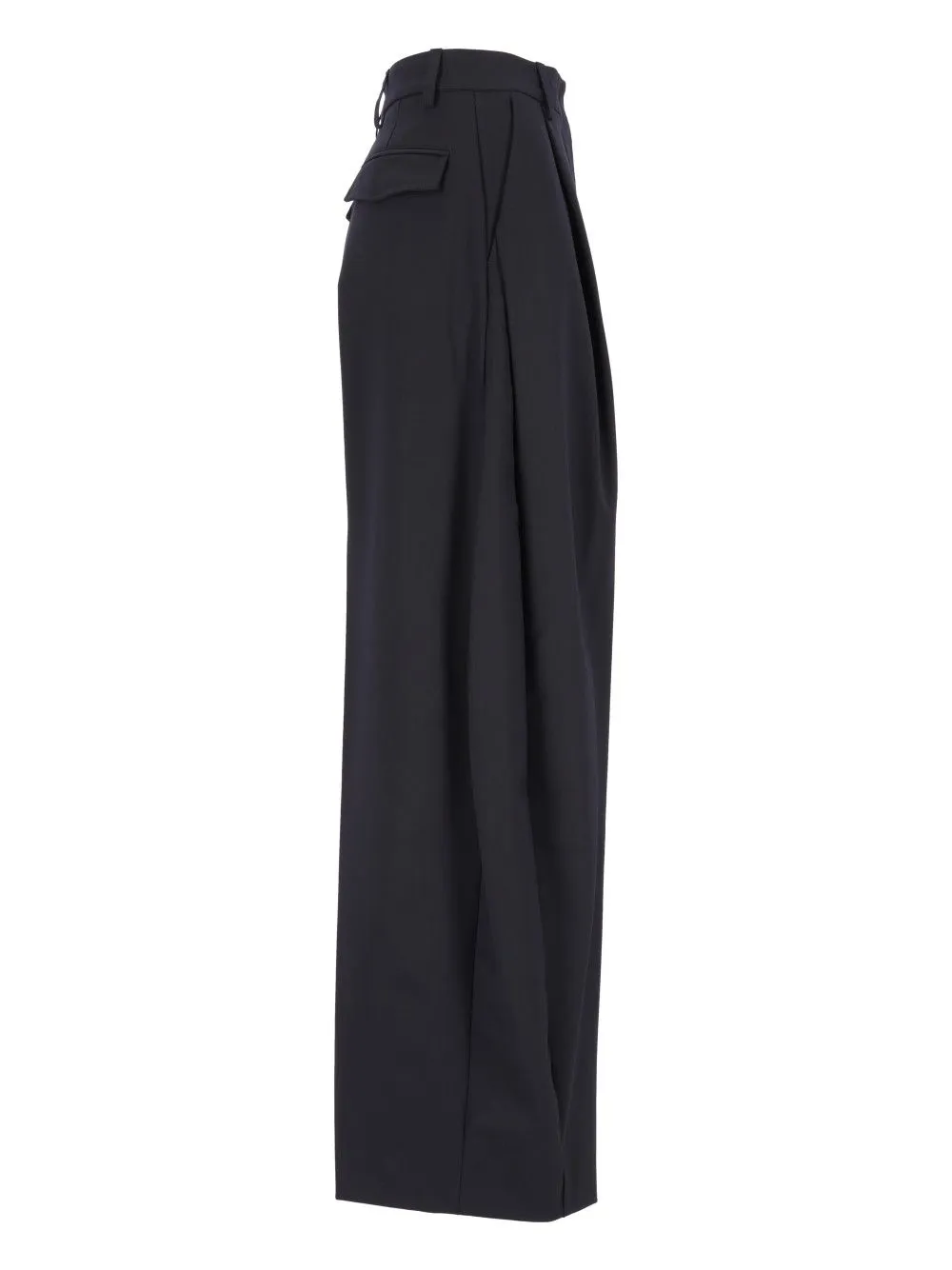 E-Billie 3111 W0206 Misto Lana Trousers Blue sold by Wanan Luxury product image thumbnail 3