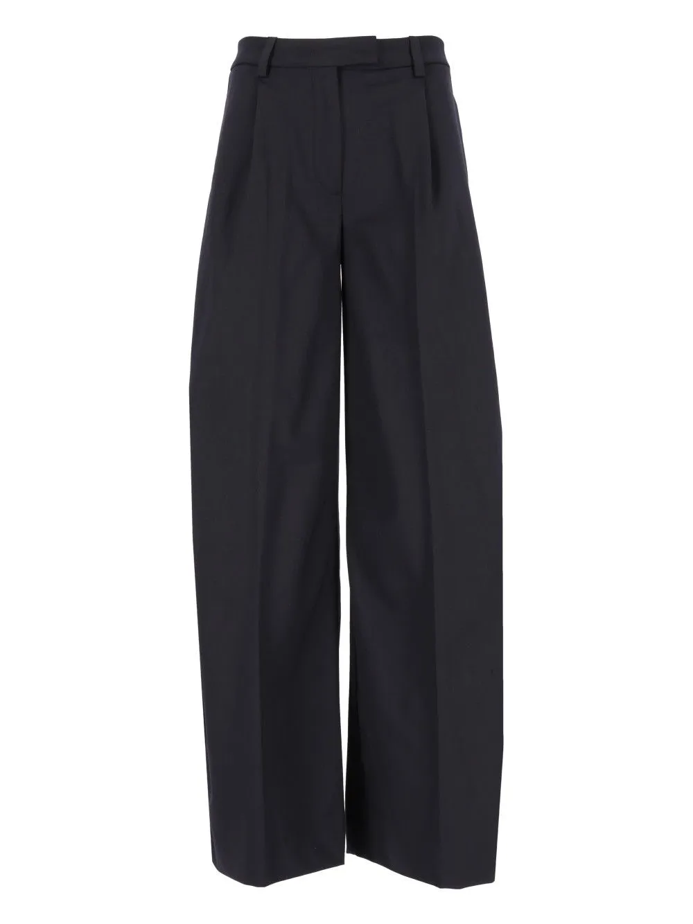 E-Deva 3118 W0206 Misto Lana Trousers Blue sold by Wanan Luxury