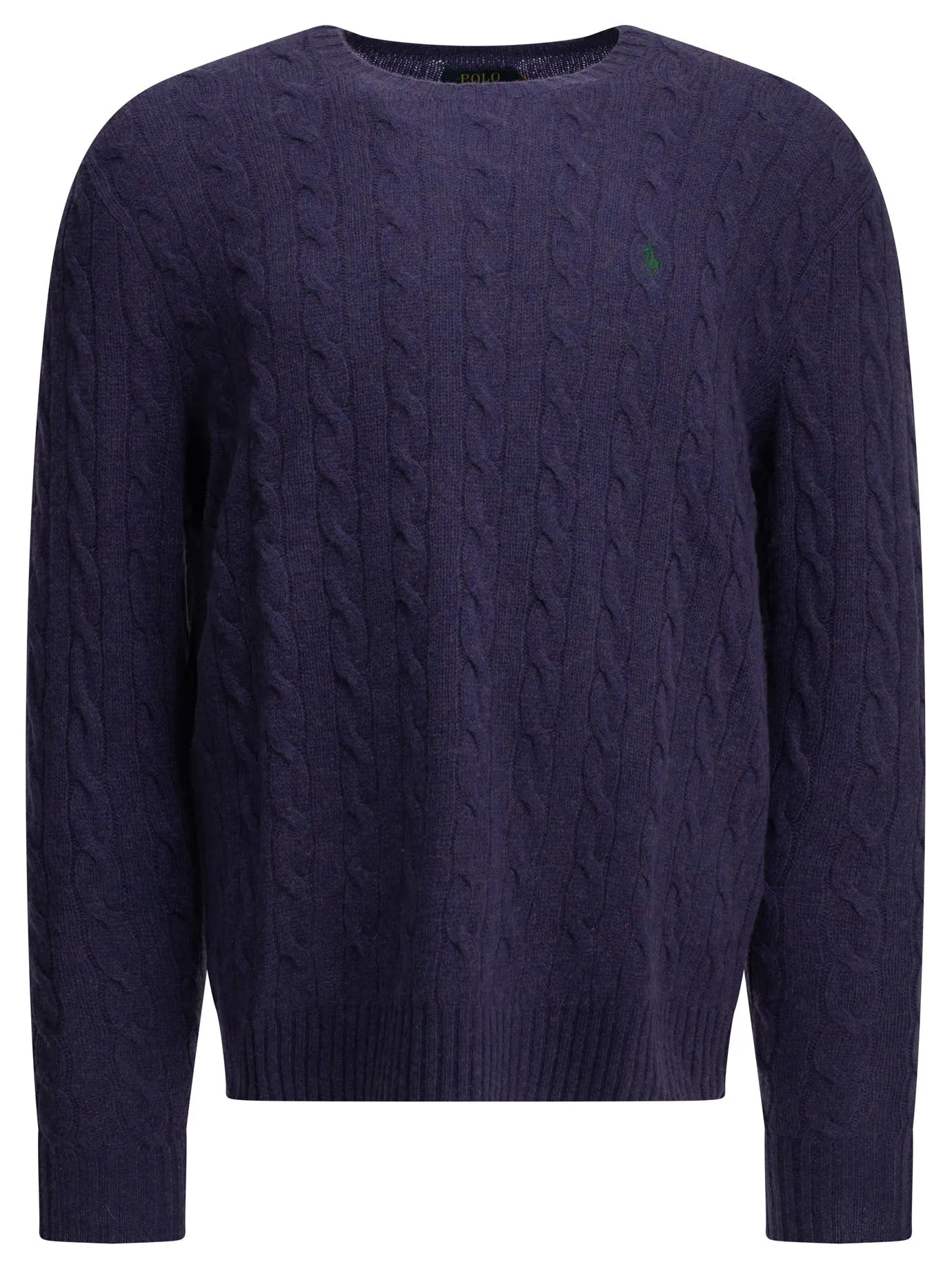 Crew-Neck Sweater With Logo Knitwear Purple sold by Wanan Luxury